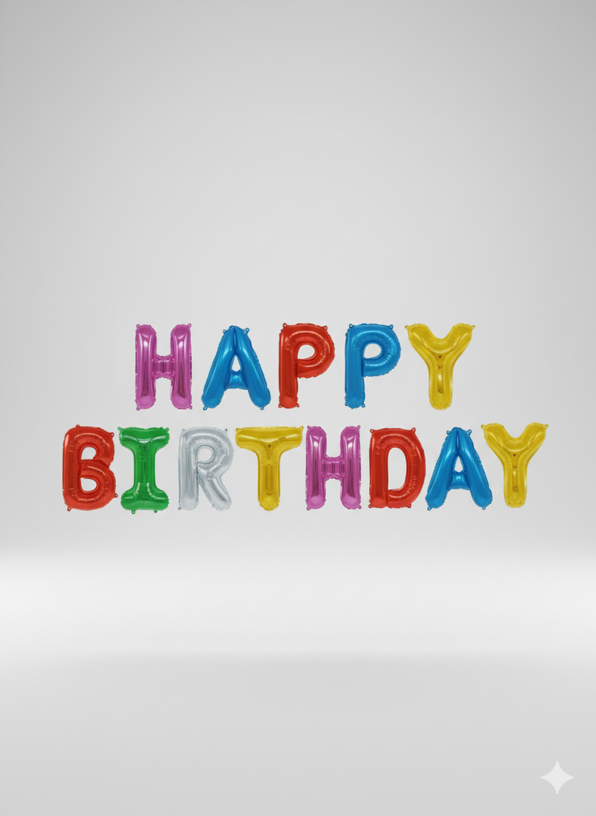 Letrero Happy Birthday