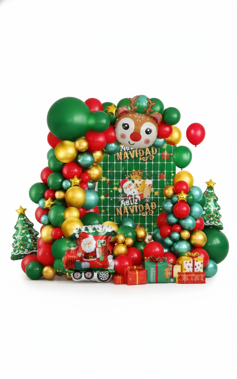 Kit Globos Decoración Navideña
